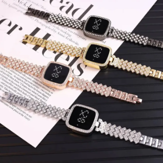 LED Touch Screen Digital Display Watch For Girls/Women